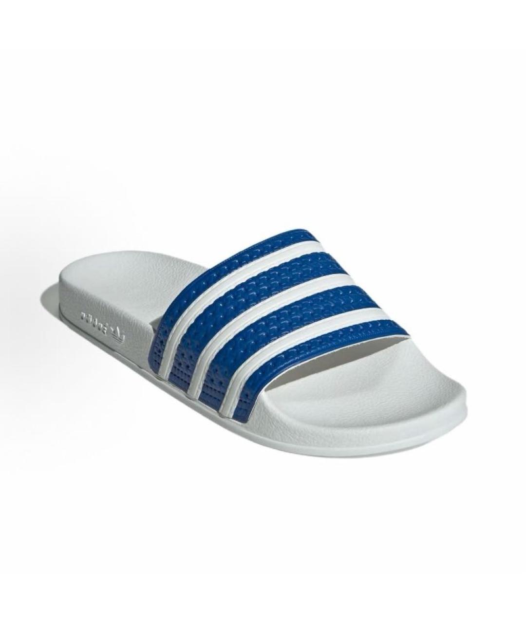 ADIDAS Белые резиновые шлепанцы, фото 4