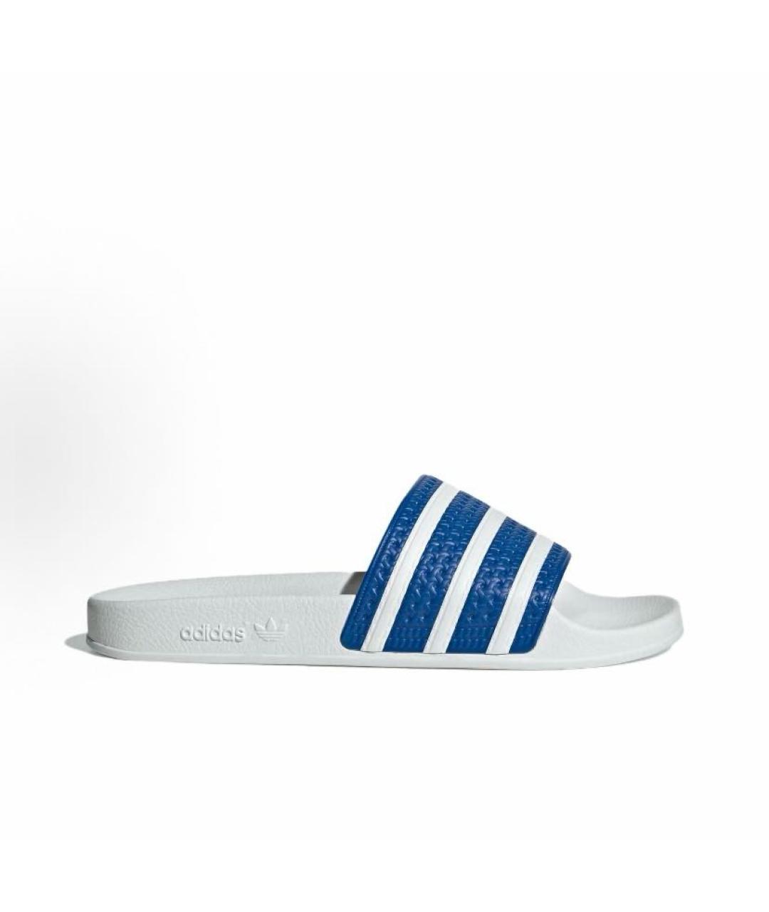 ADIDAS Белые резиновые шлепанцы, фото 8