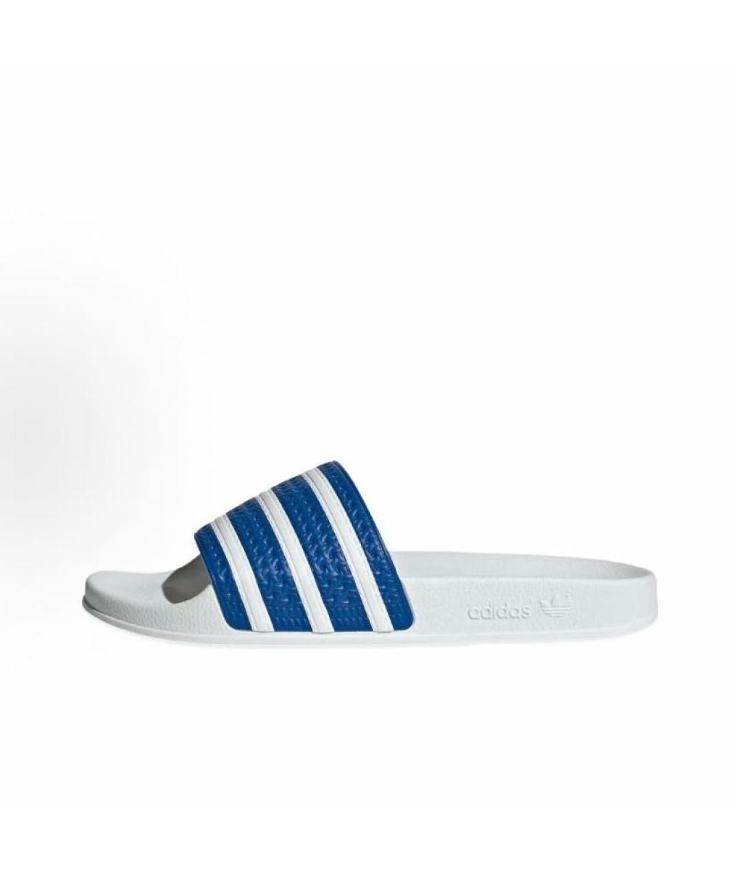 ADIDAS Белые резиновые шлепанцы, фото 3
