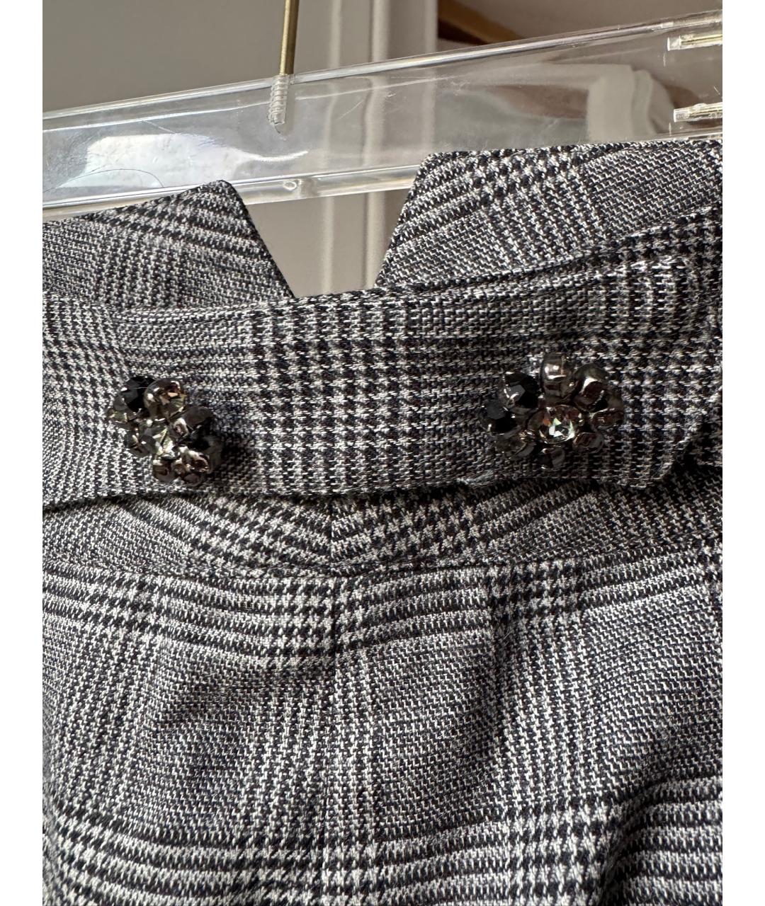 DOLCE&GABBANA Серые шерстяные бриджи, фото 5