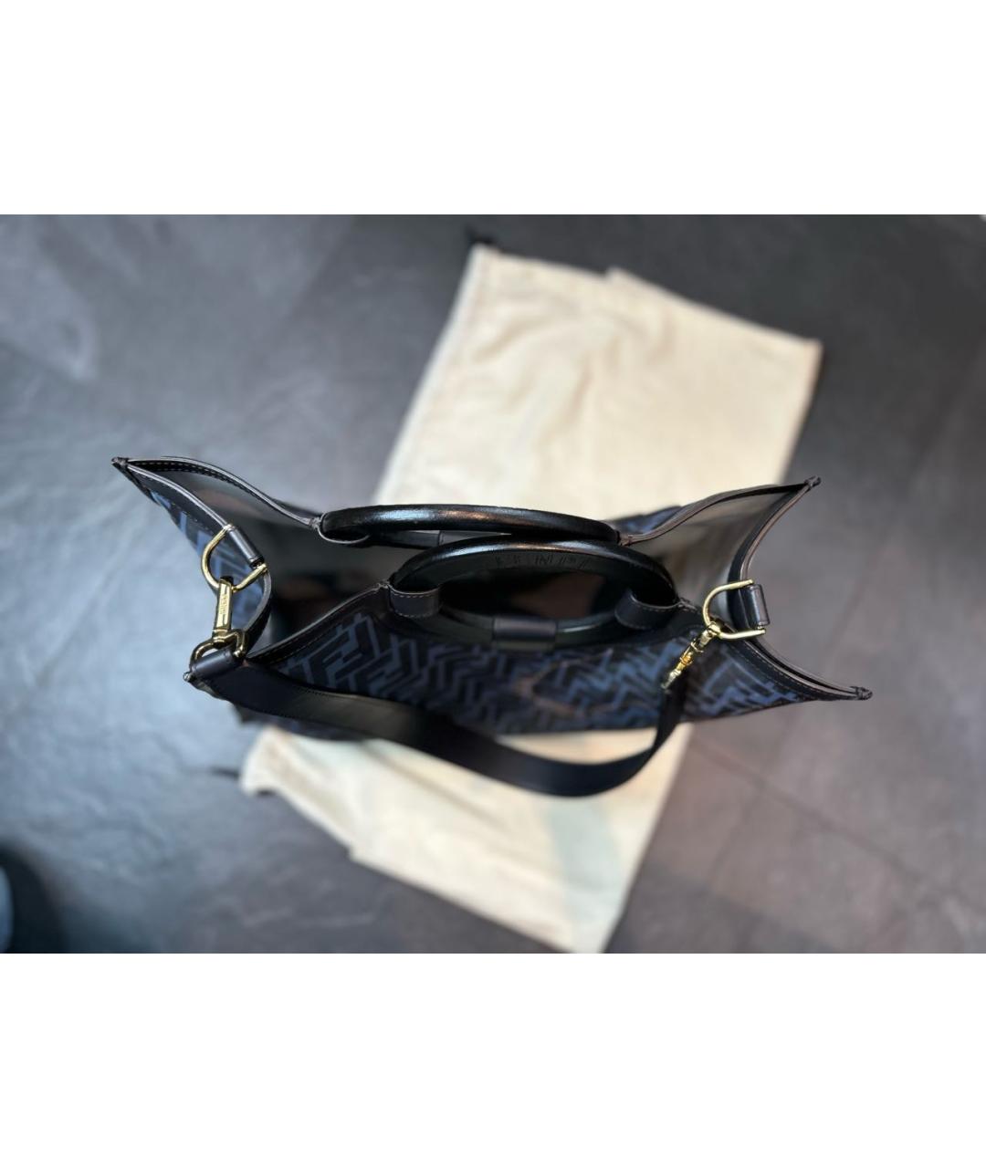 FENDI Голубая сумка тоут, фото 5