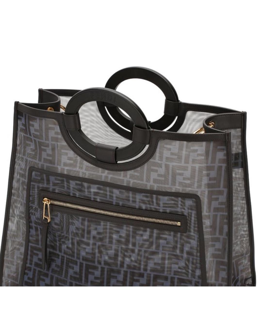 FENDI Голубая сумка тоут, фото 4