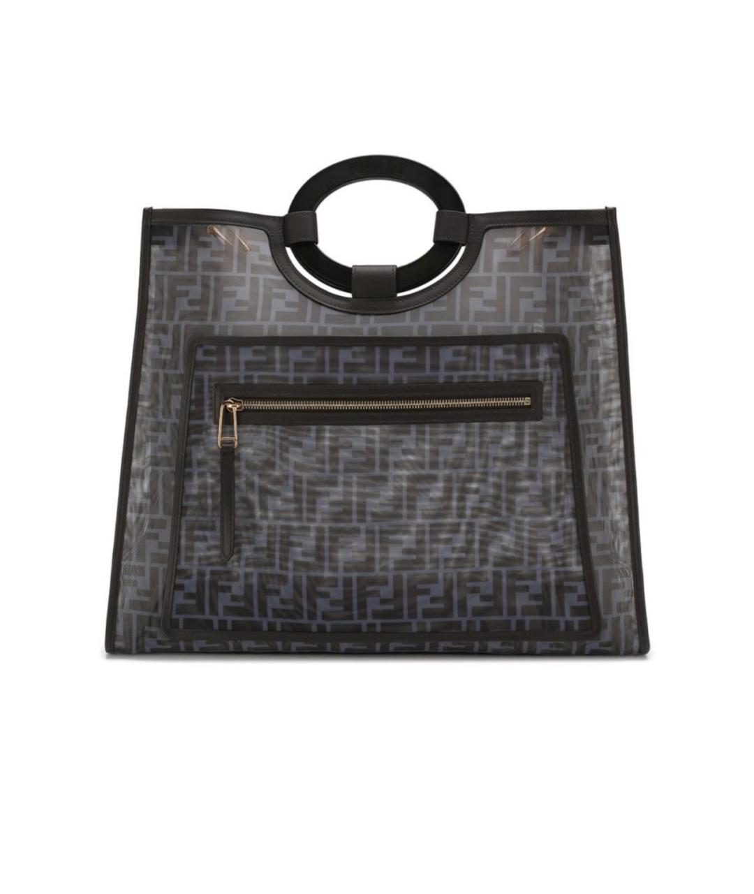 FENDI Голубая сумка тоут, фото 7