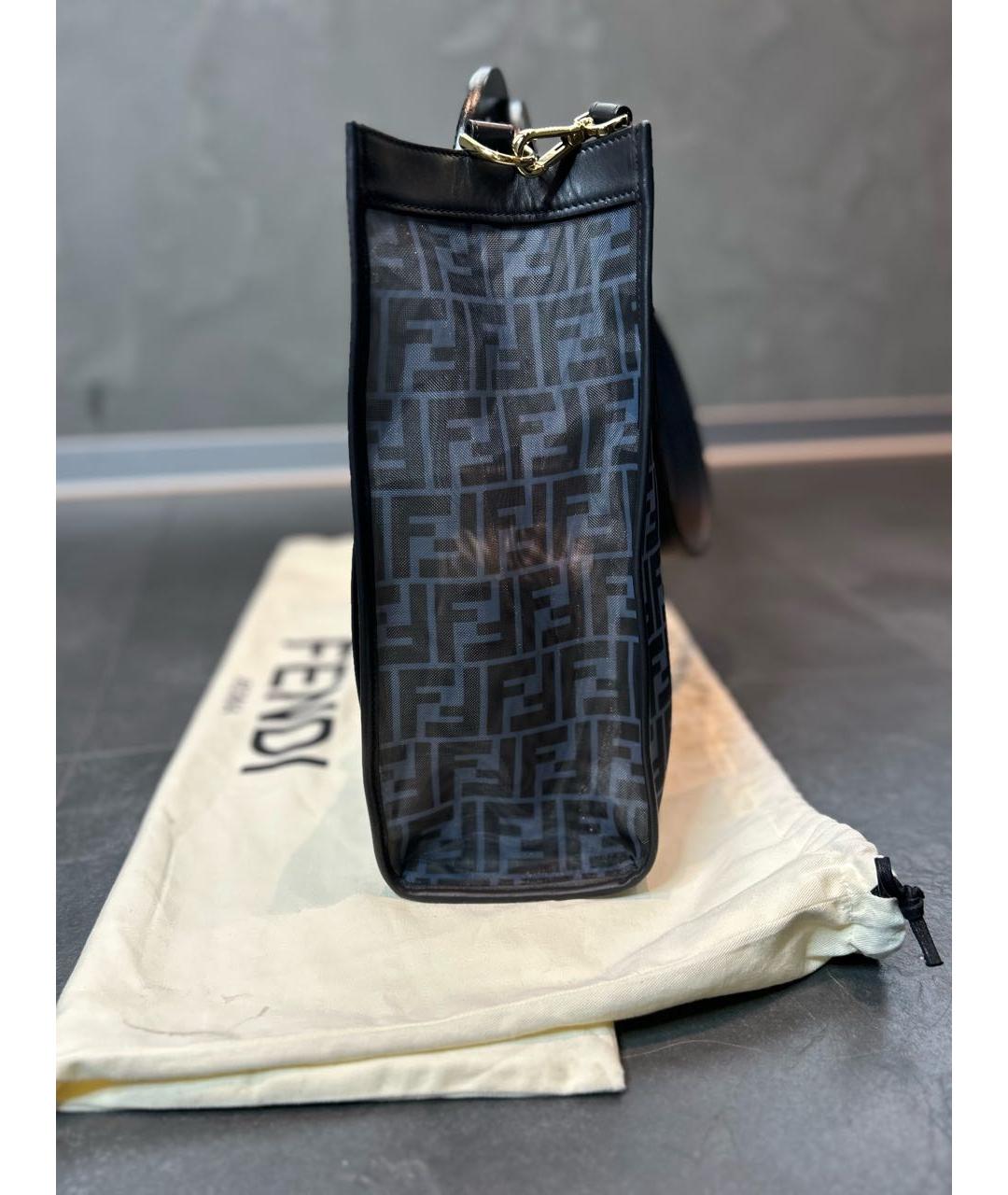 FENDI Голубая сумка тоут, фото 3