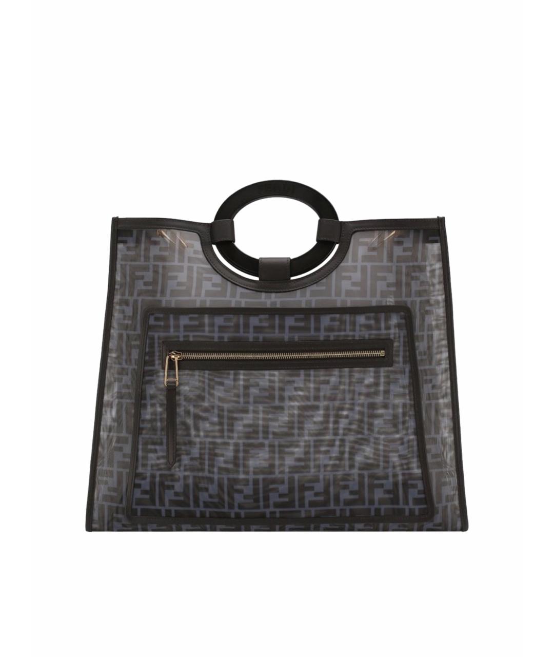 FENDI Голубая сумка тоут, фото 1