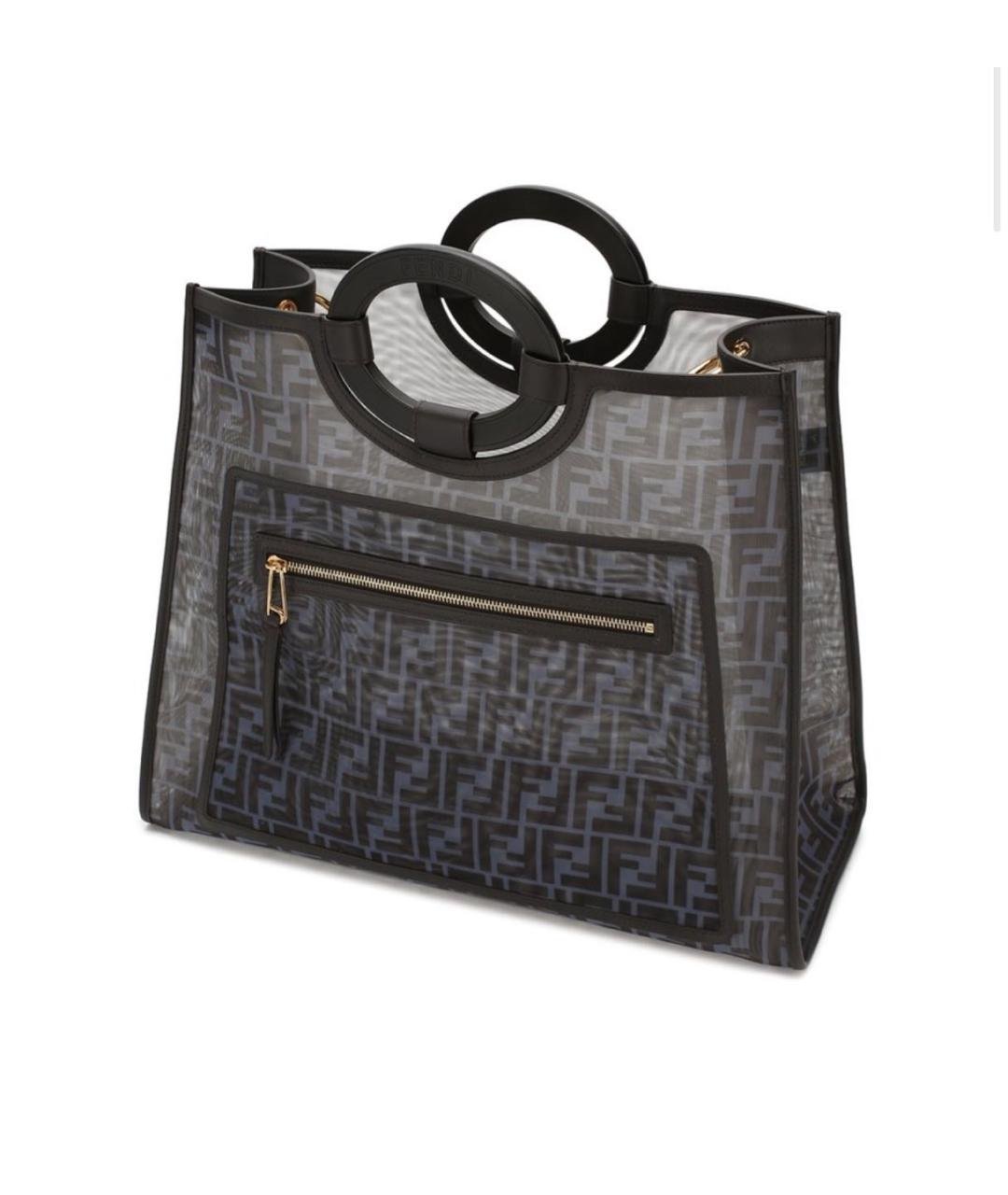 FENDI Голубая сумка тоут, фото 2