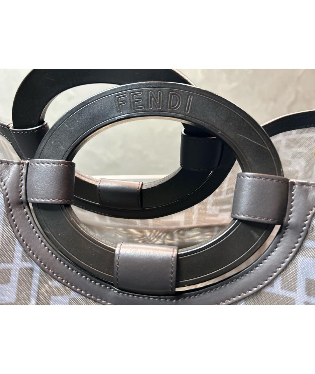 FENDI Голубая сумка тоут, фото 6