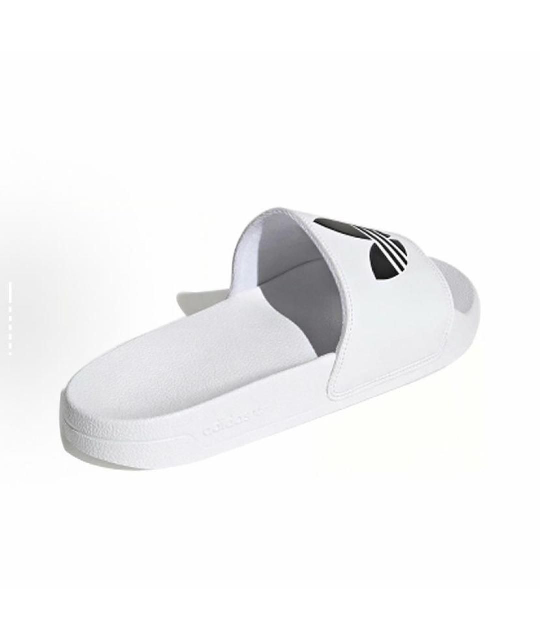 ADIDAS Белые резиновые шлепанцы, фото 4