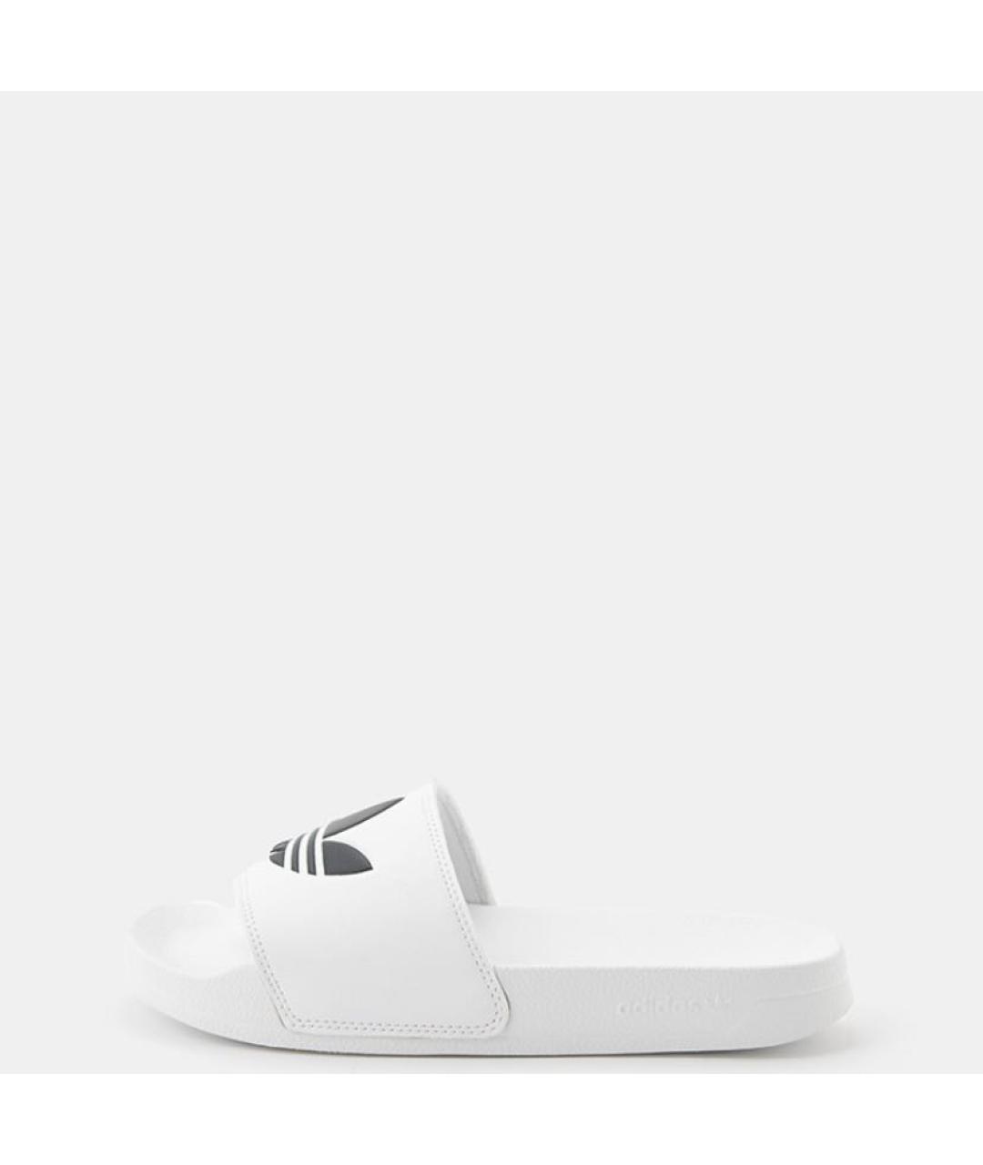 ADIDAS Белые резиновые шлепанцы, фото 2