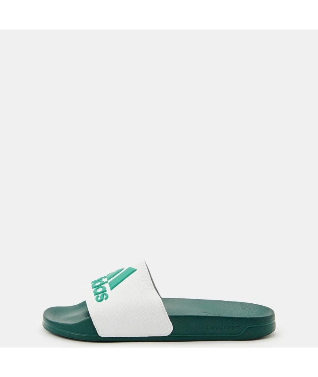 ADIDAS Зеленые резиновые шлепанцы, фото 2