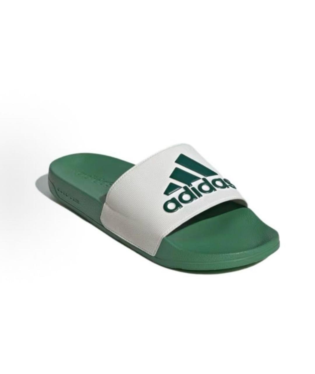 ADIDAS Зеленые резиновые шлепанцы, фото 4