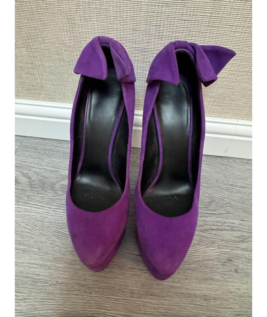 GIUSEPPE ZANOTTI DESIGN Черные замшевые туфли, фото 2