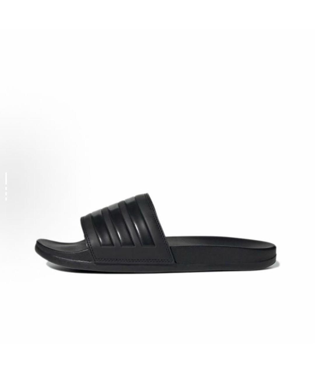 ADIDAS Черные резиновые шлепанцы, фото 3