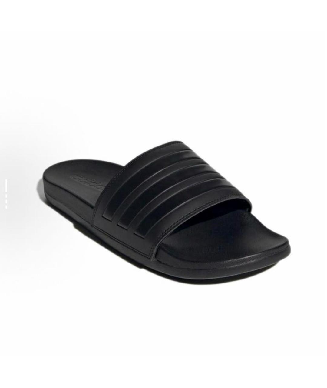 ADIDAS Черные резиновые шлепанцы, фото 4