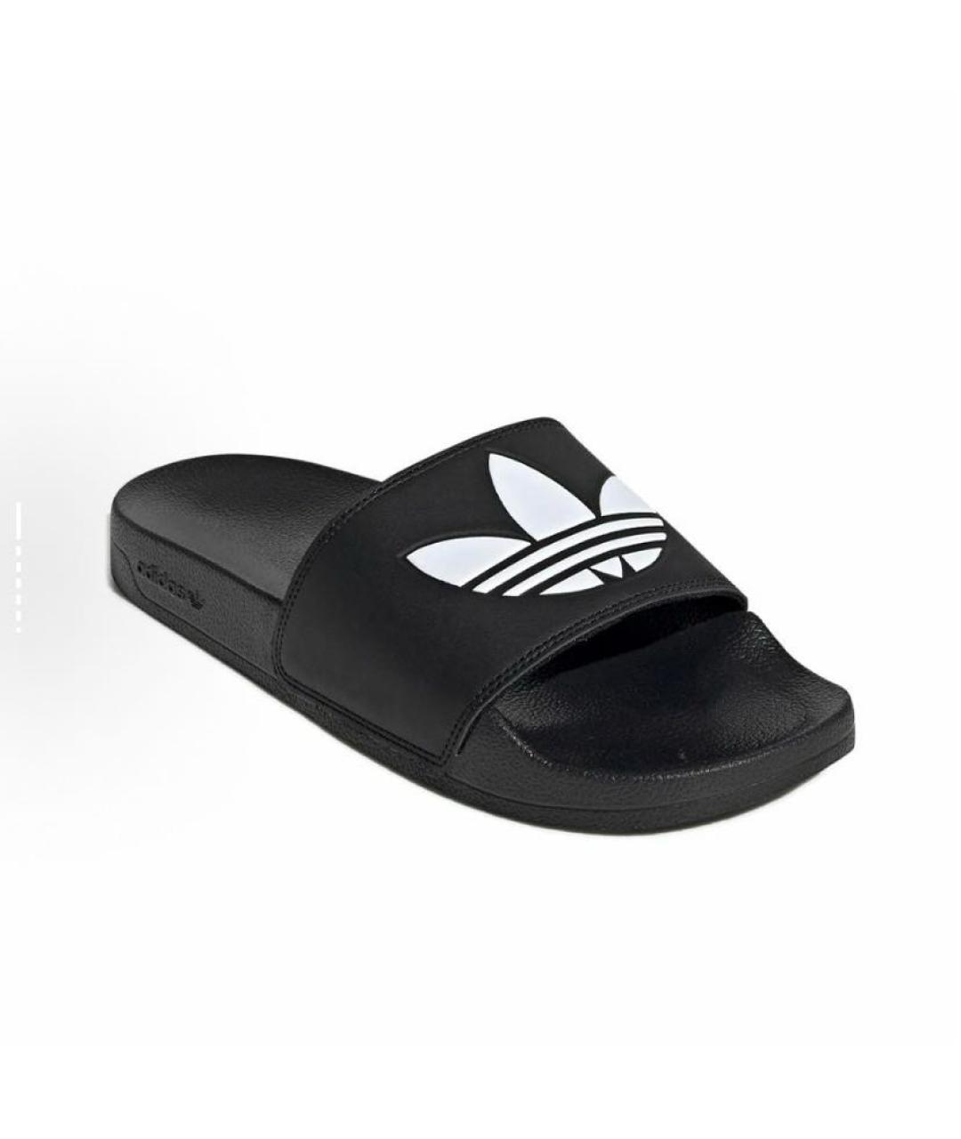 ADIDAS Черные резиновые шлепанцы, фото 4