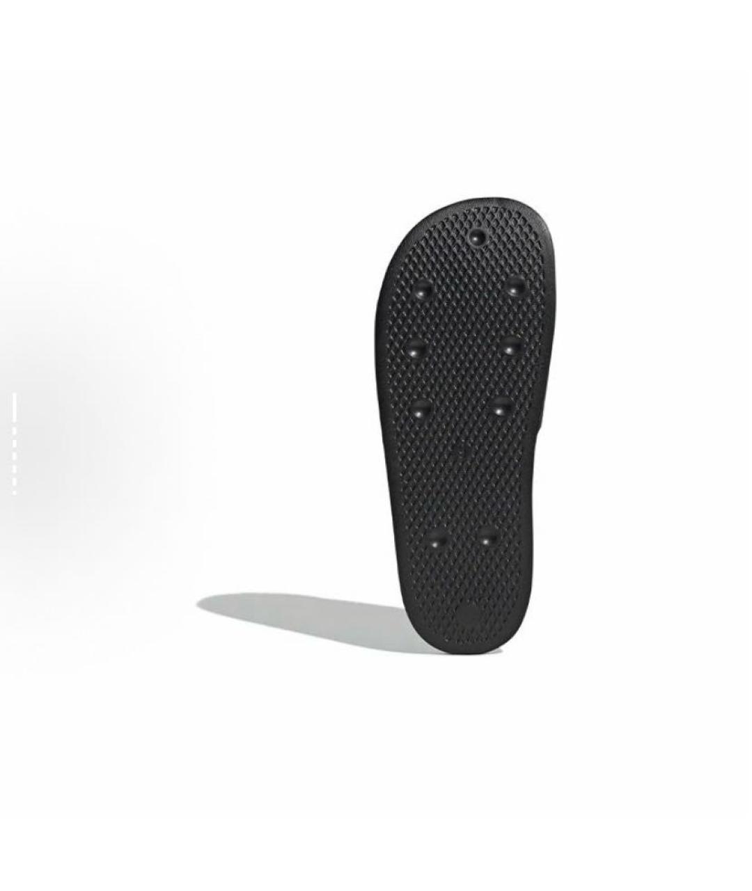 ADIDAS Черные резиновые шлепанцы, фото 7