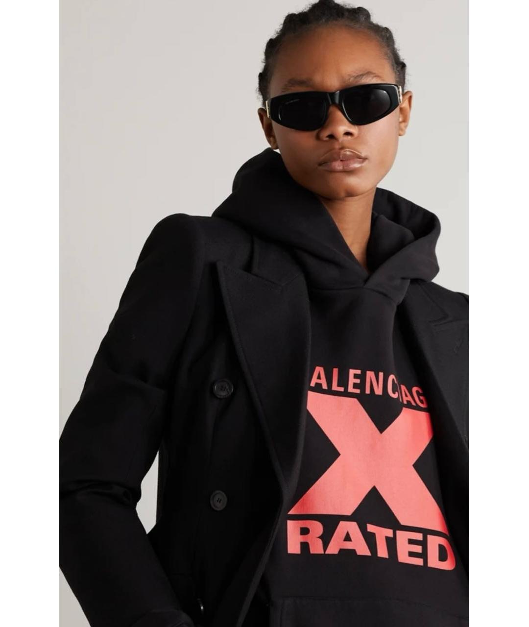 BALENCIAGA Черные пластиковые солнцезащитные очки, фото 4