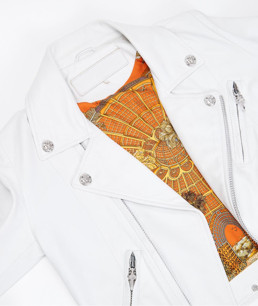 CHROME HEARTS Белая кожаная куртка, фото 8