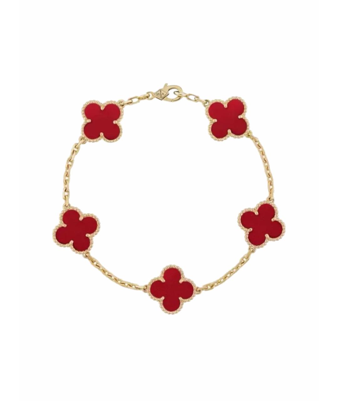 VAN CLEEF & ARPELS Красный браслет из желтого золота, фото 1