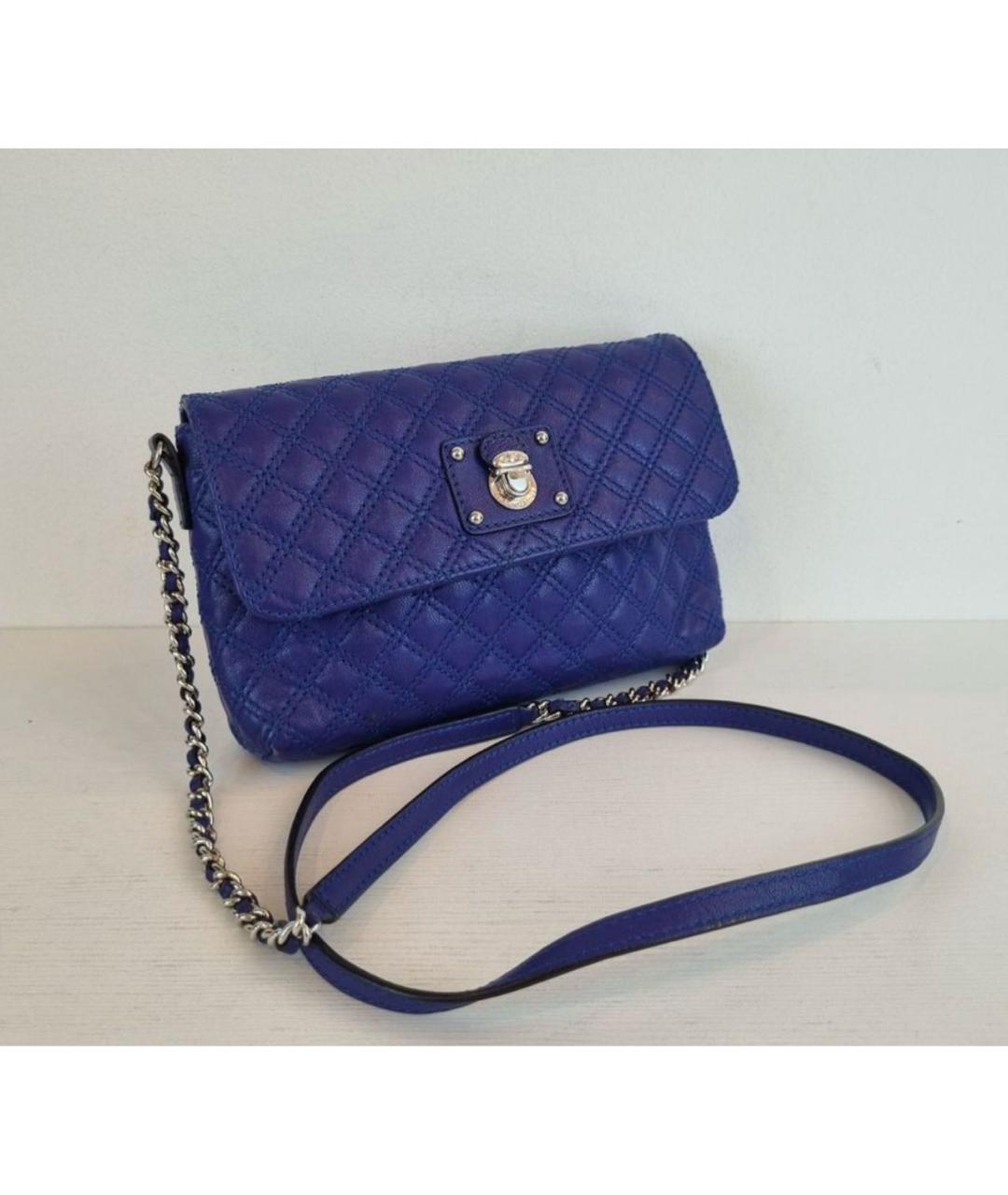 MARC BY MARC JACOBS Синяя кожаная сумка через плечо, фото 8