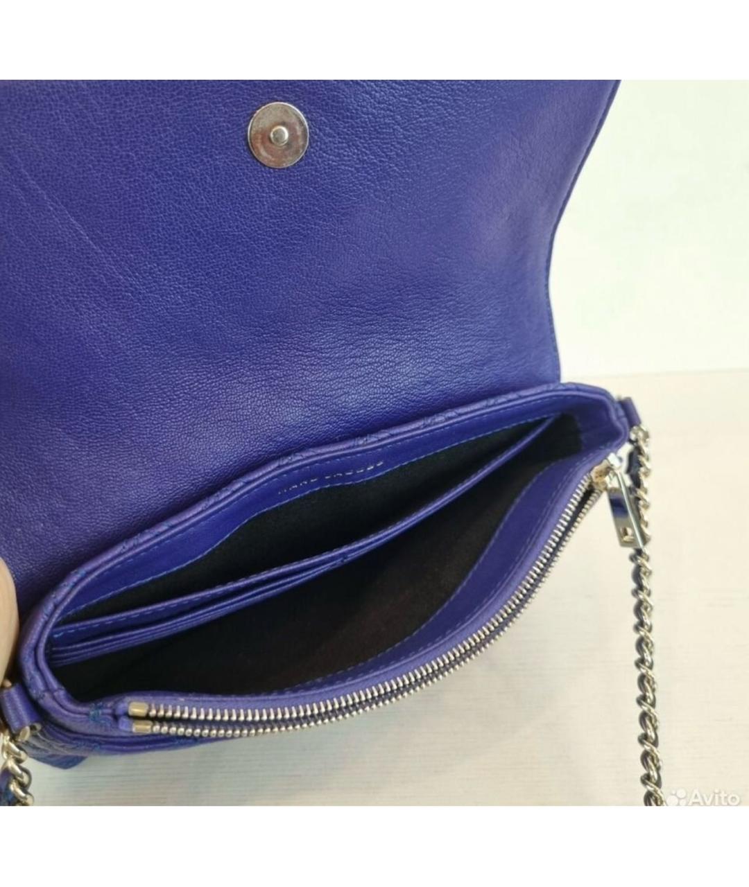 MARC BY MARC JACOBS Синяя кожаная сумка через плечо, фото 6