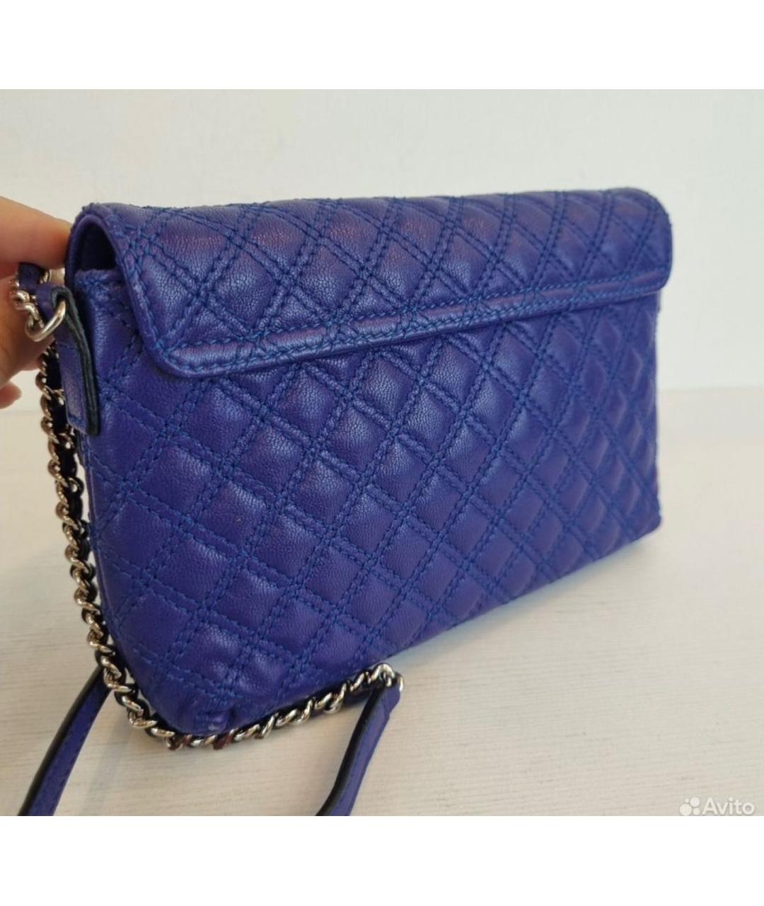 MARC BY MARC JACOBS Синяя кожаная сумка через плечо, фото 4