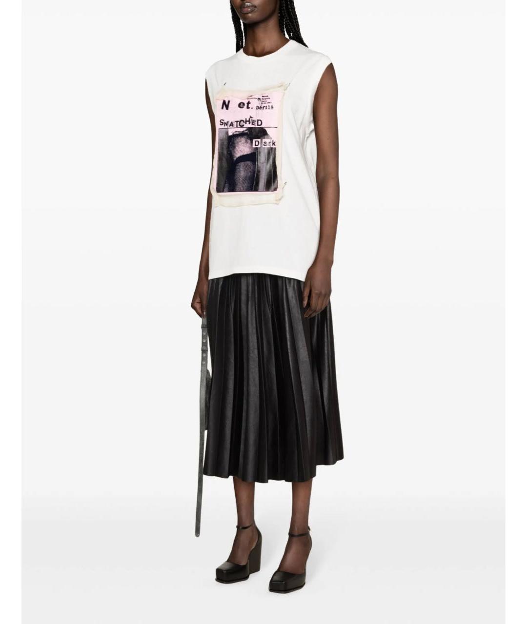 MAISON MARGIELA Белая хлопковая футболка, фото 3