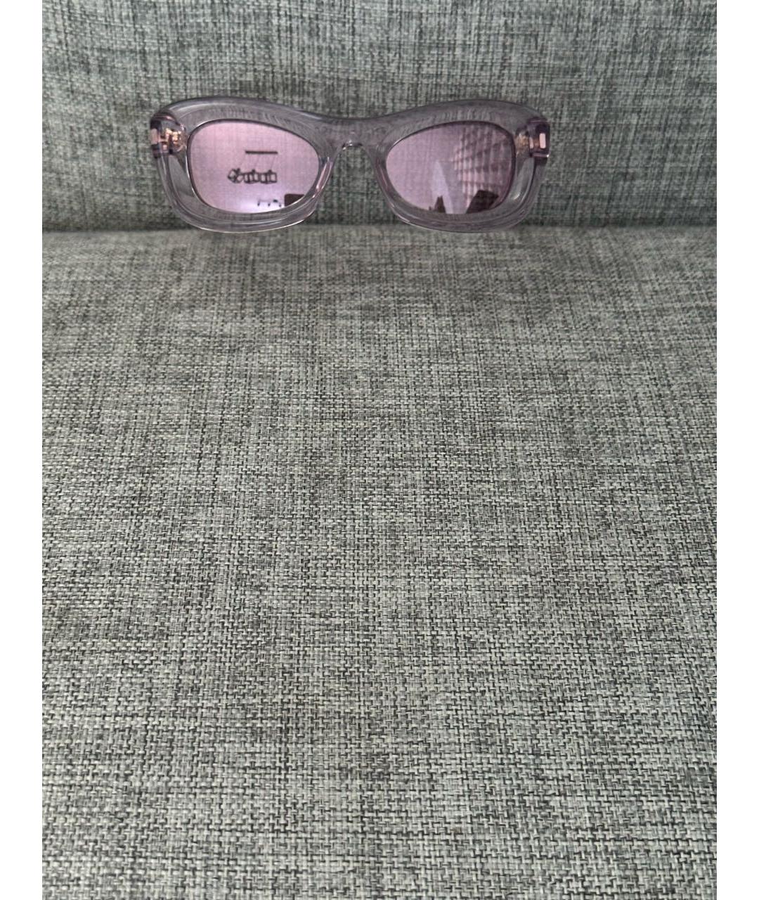 BOTTEGA VENETA Розовые пластиковые солнцезащитные очки, фото 7