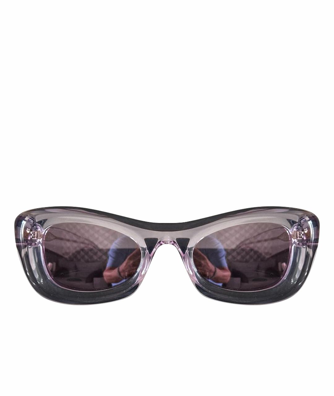 BOTTEGA VENETA Розовые пластиковые солнцезащитные очки, фото 1