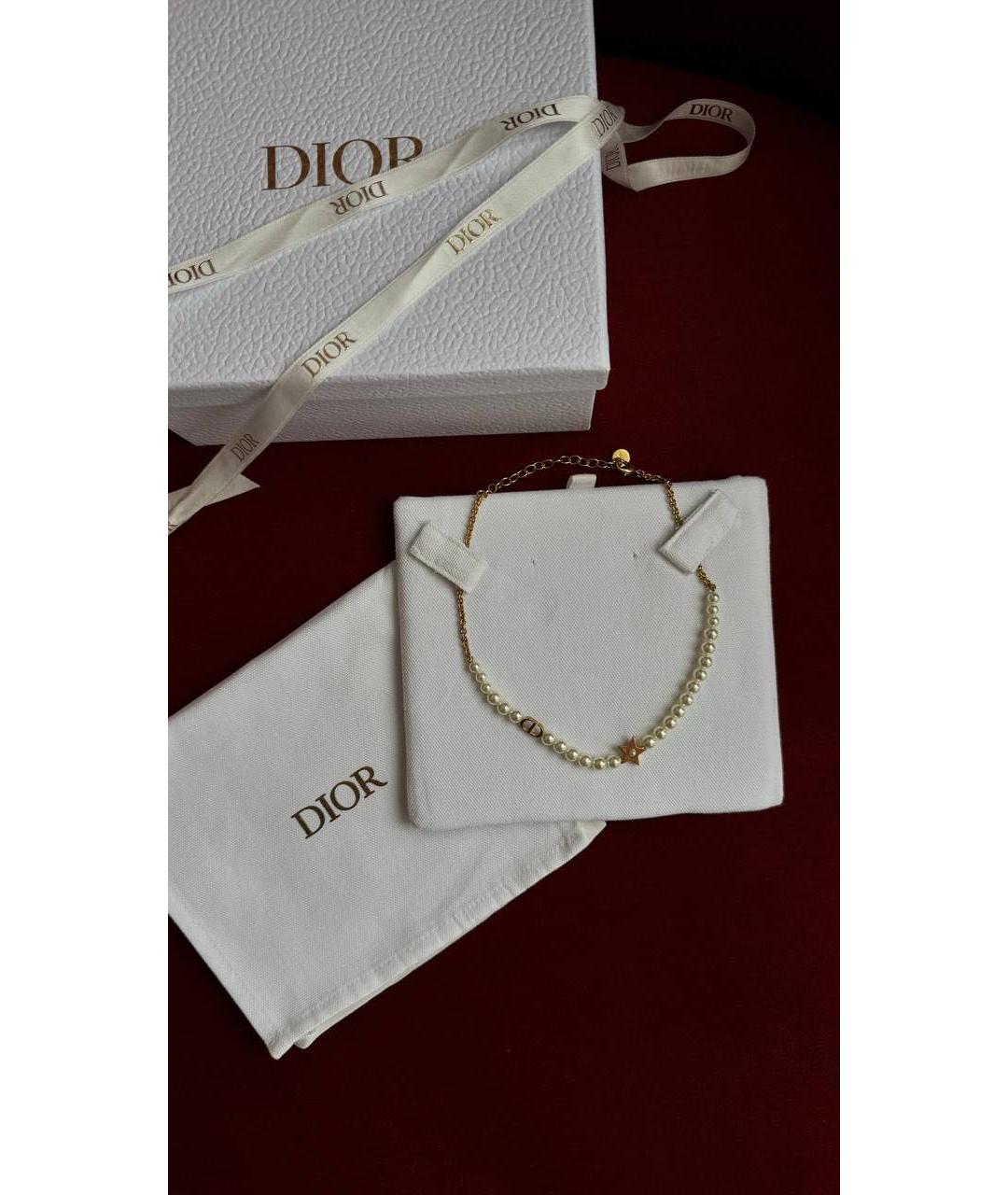 CHRISTIAN DIOR Белый чокер, фото 2