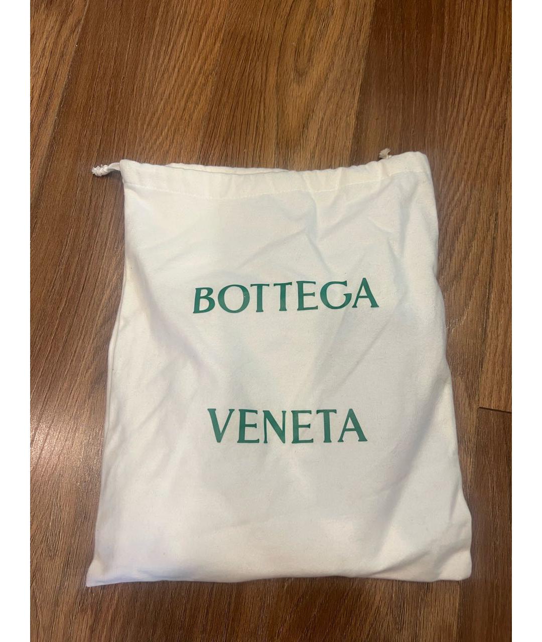 BOTTEGA VENETA Черная кожаная сумка через плечо, фото 6