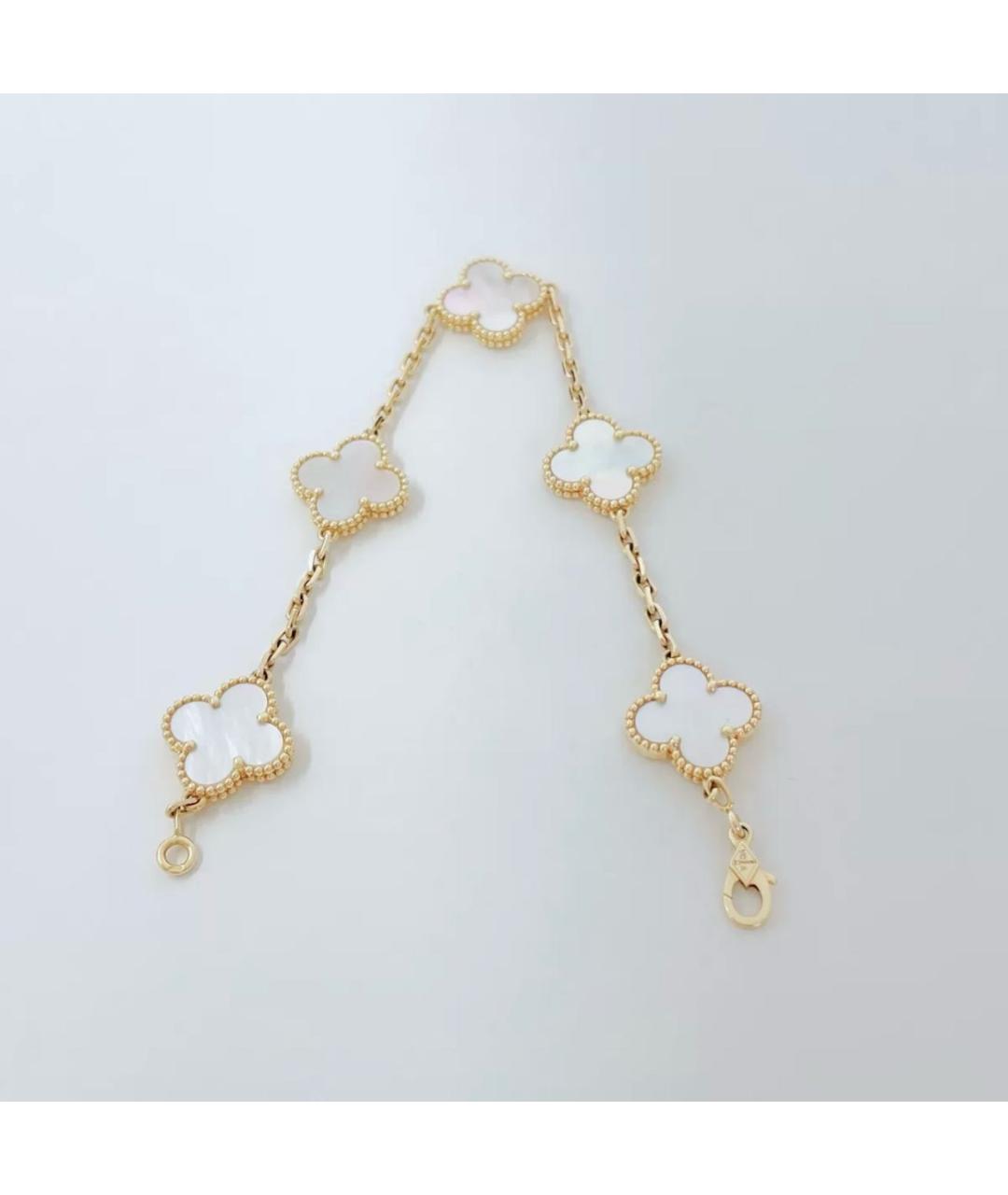 VAN CLEEF & ARPELS Белый браслет из желтого золота, фото 2