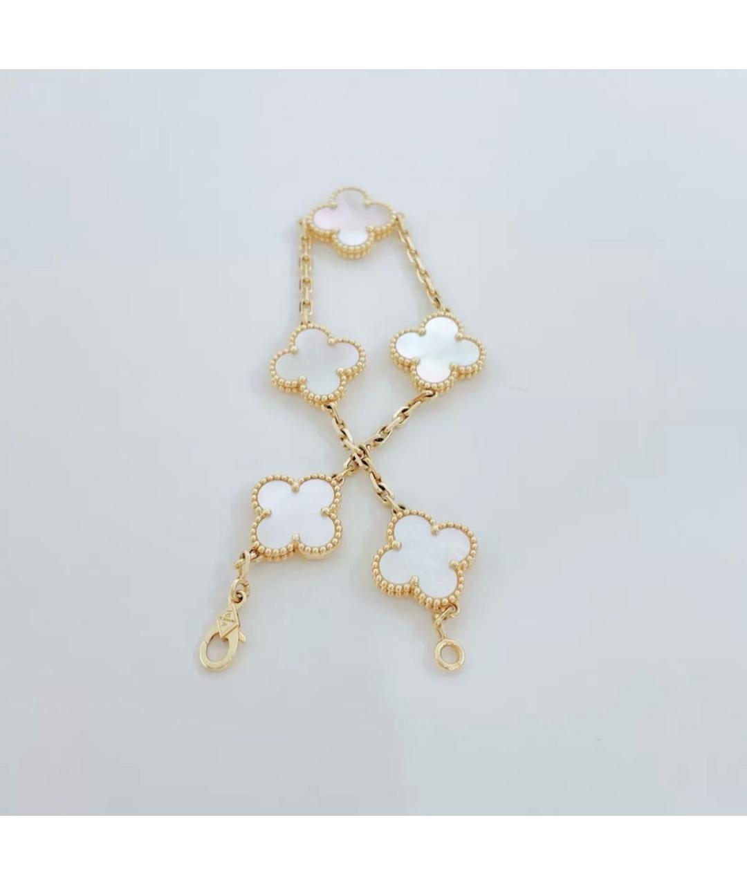 VAN CLEEF & ARPELS Белый браслет из желтого золота, фото 3