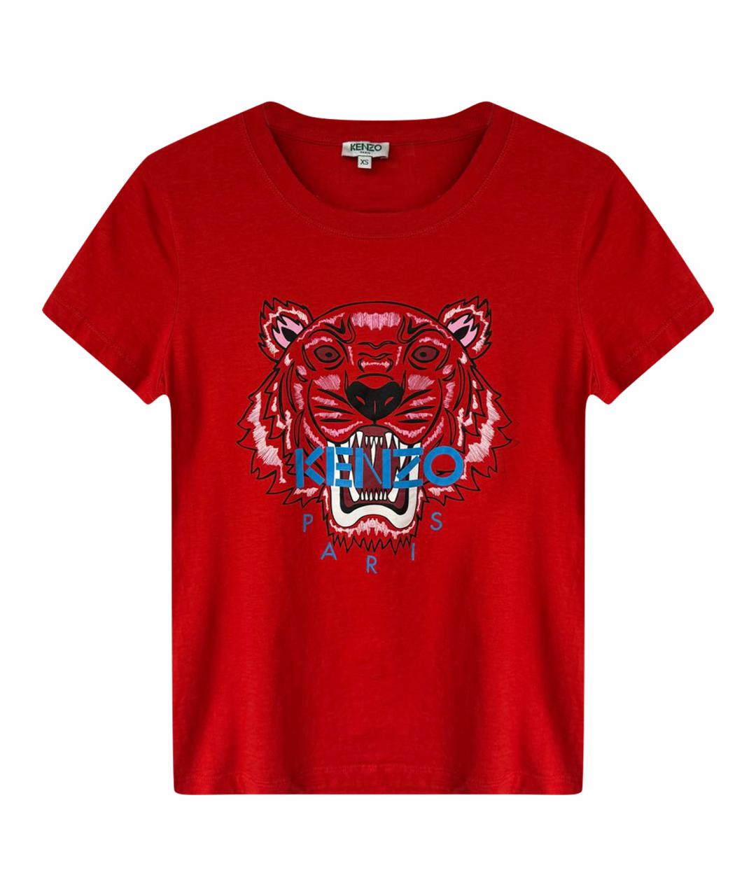 KENZO Красная футболка, фото 1