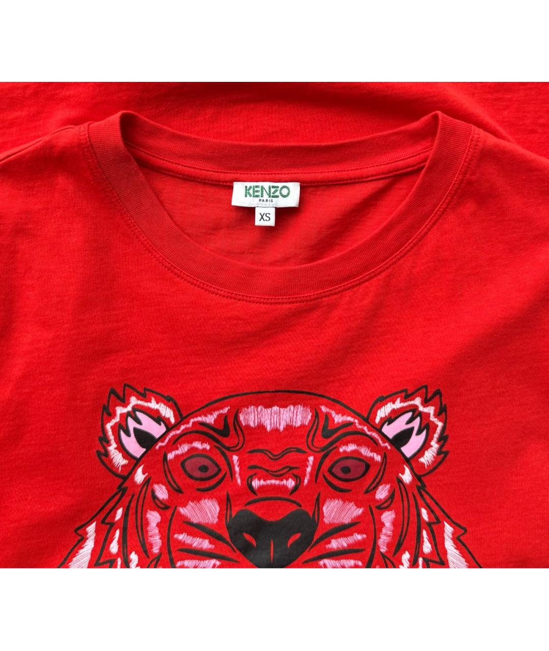 KENZO Красная футболка, фото 3