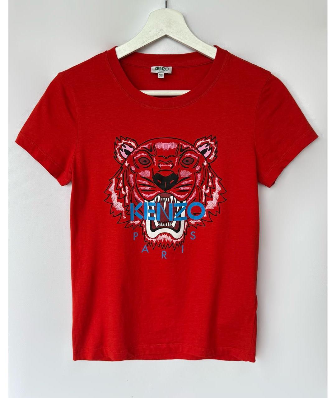KENZO Красная футболка, фото 6