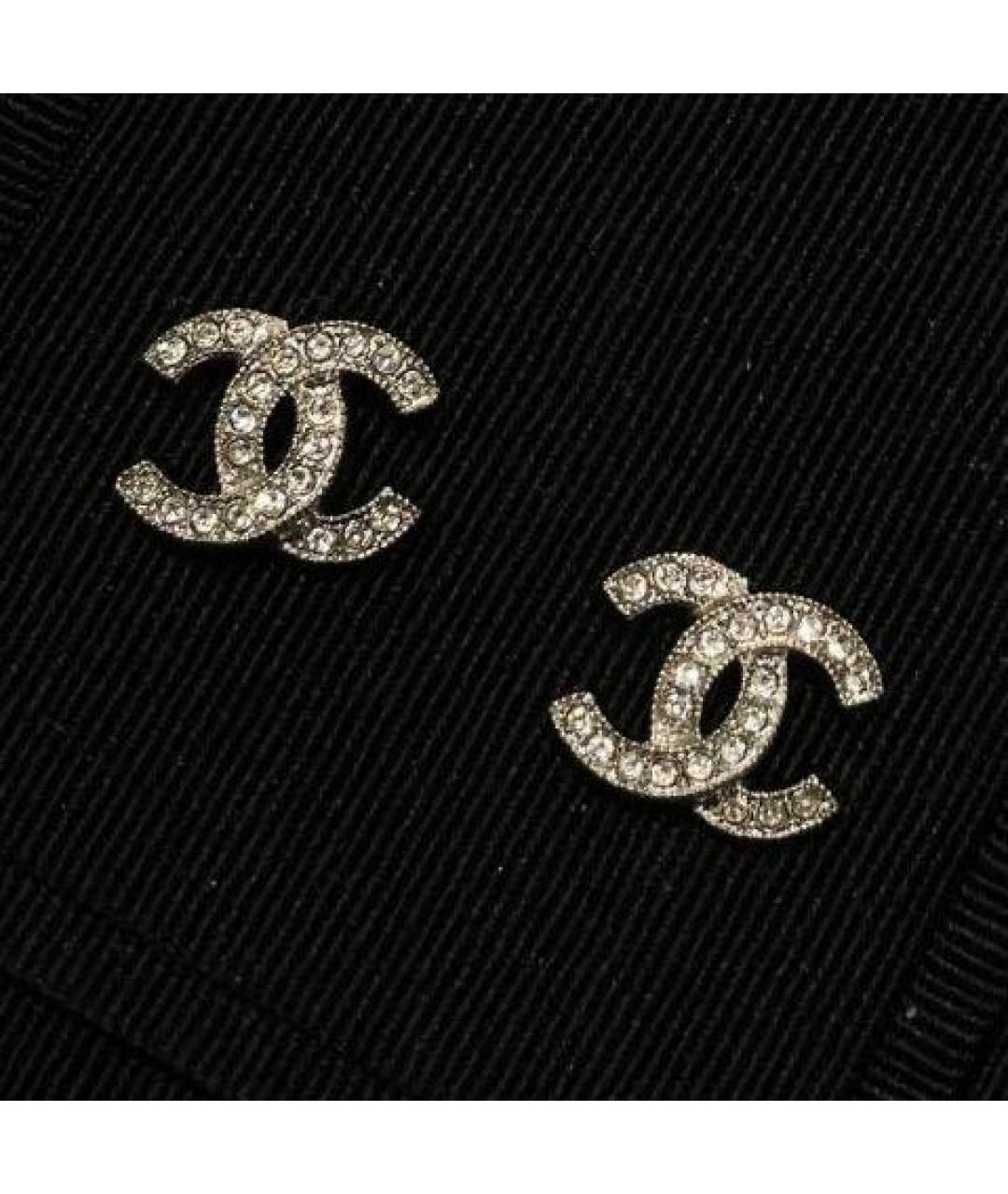CHANEL Серебряные серьги, фото 2