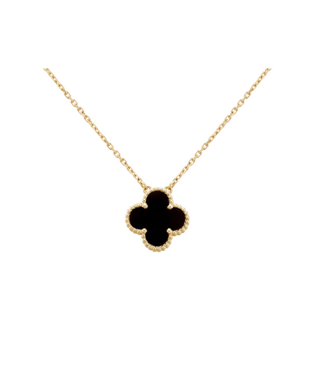 VAN CLEEF & ARPELS Черная подвеска из желтого золота, фото 1