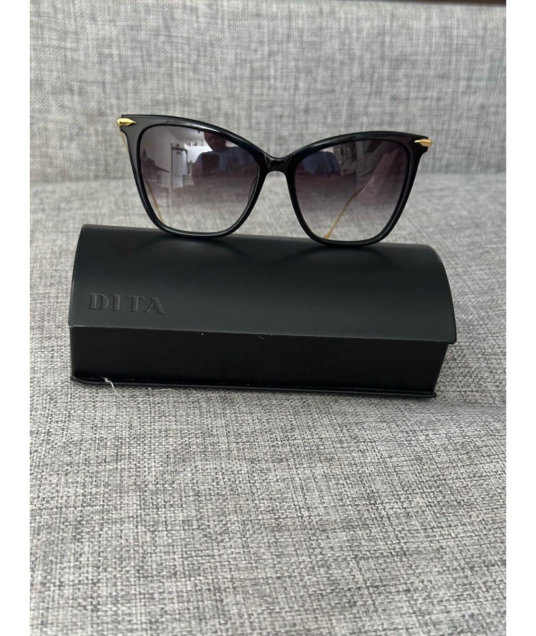 DITA WESTBOUND Черные пластиковые солнцезащитные очки, фото 5