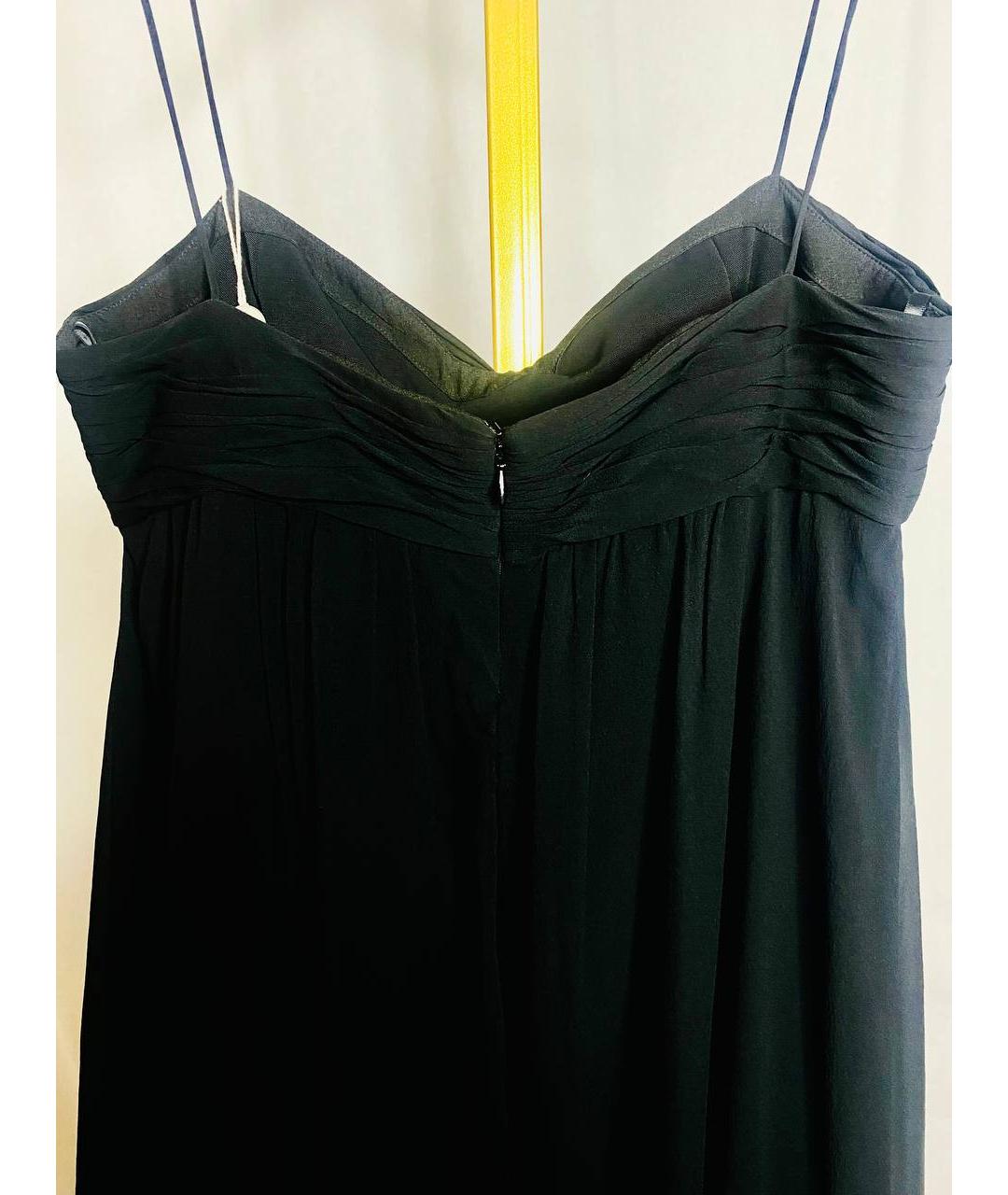 ARMANI COLLEZIONI Черное шелковое коктейльное платье, фото 4