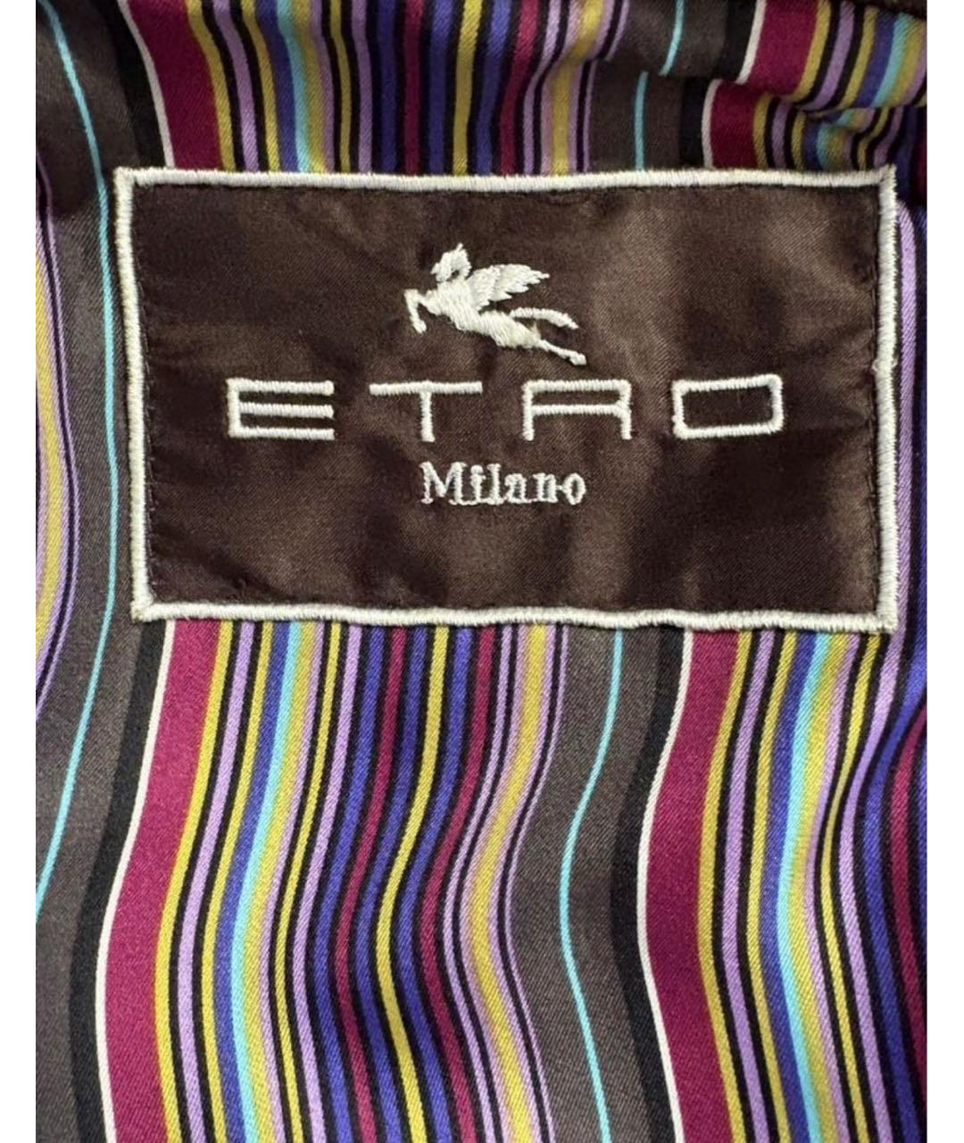 ETRO Коричневая хлопко-эластановая куртка, фото 4