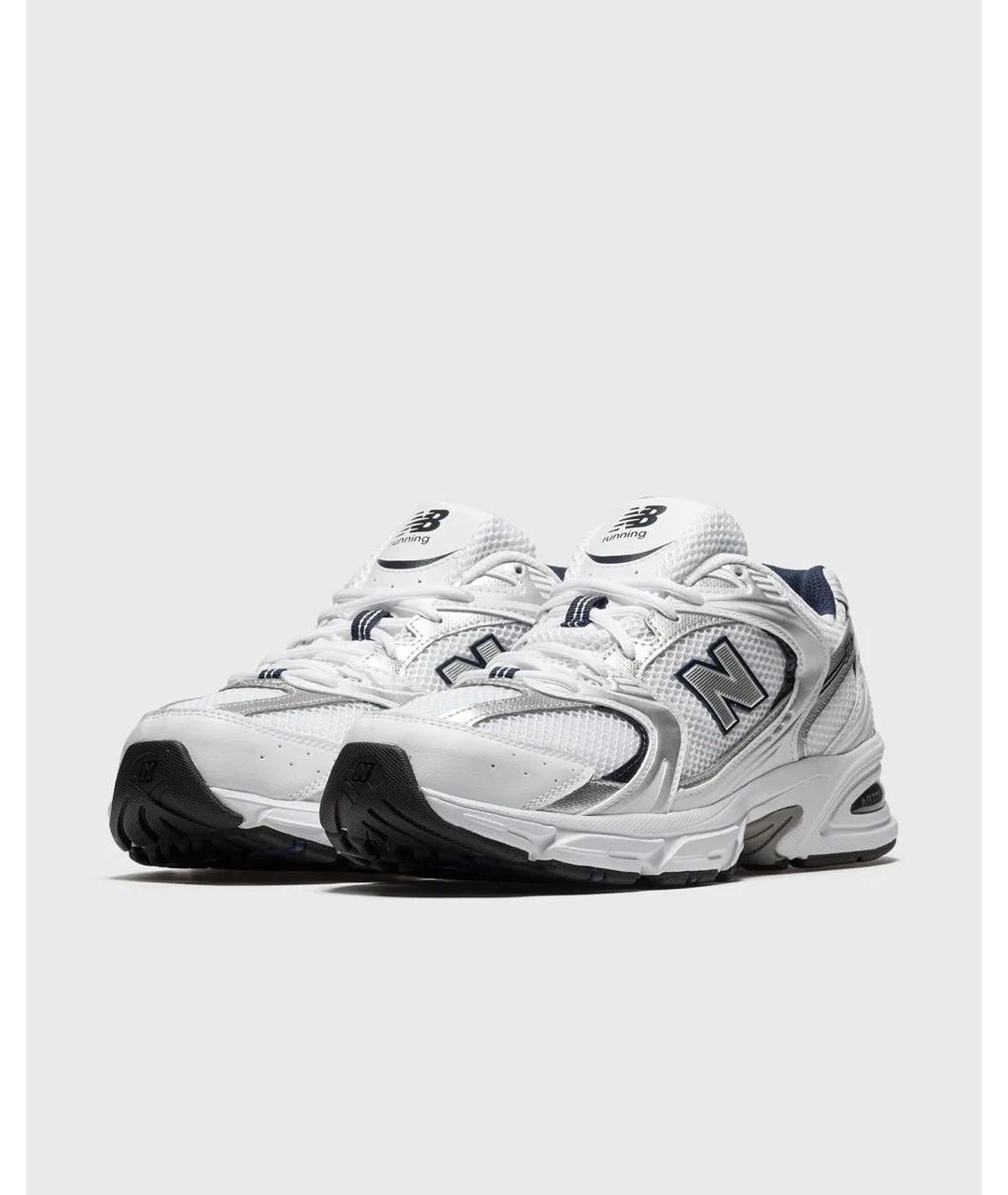 NEW BALANCE Серебряные текстильные кроссовки, фото 2