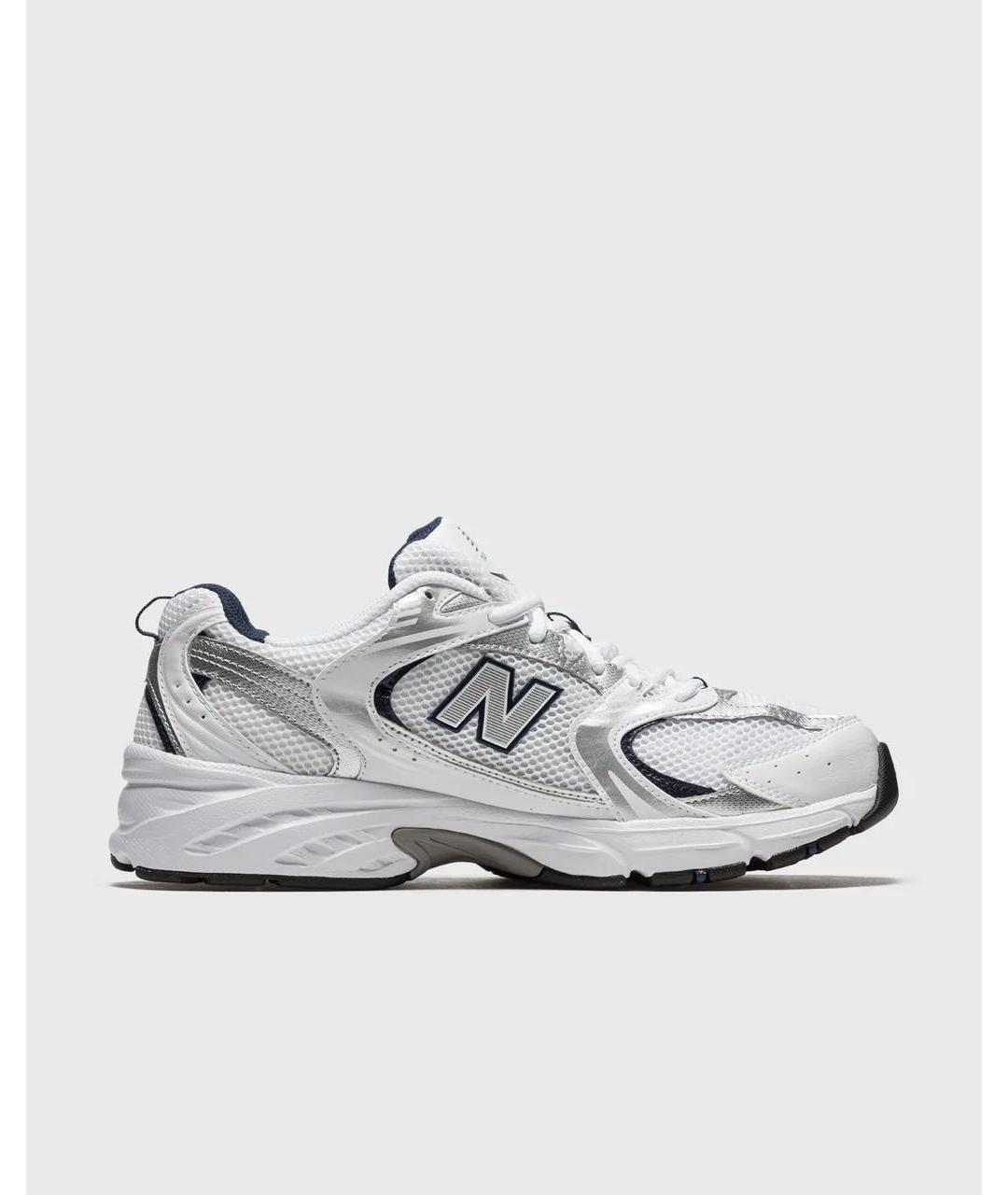 NEW BALANCE Серебряные текстильные кроссовки, фото 3