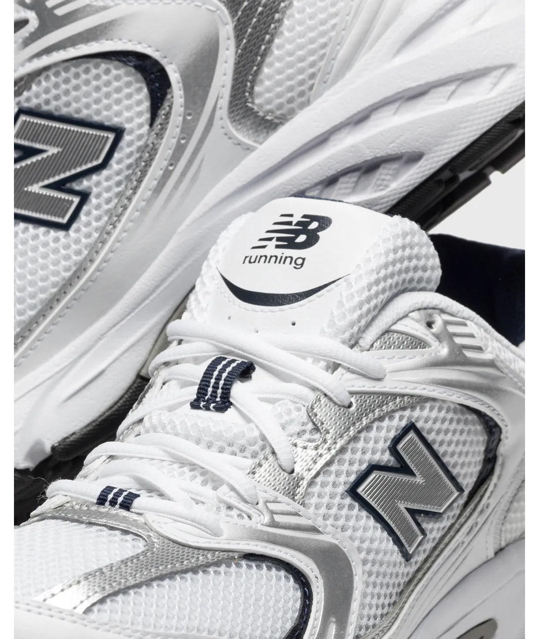 NEW BALANCE Серебряные текстильные кроссовки, фото 6