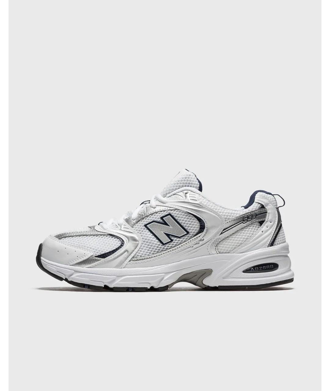 NEW BALANCE Серебряные текстильные кроссовки, фото 7