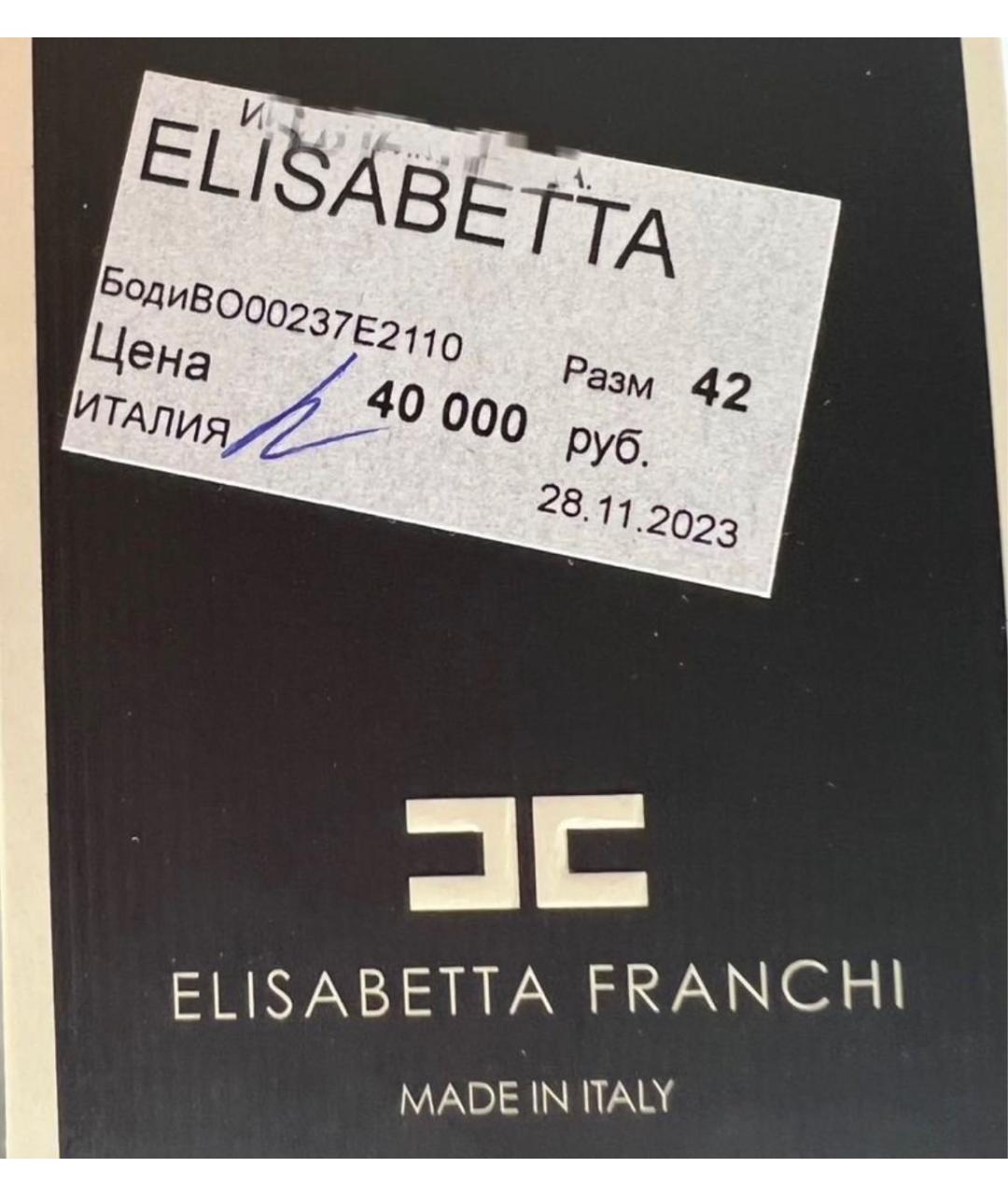 ELISABETTA FRANCHI Черное боди, фото 7