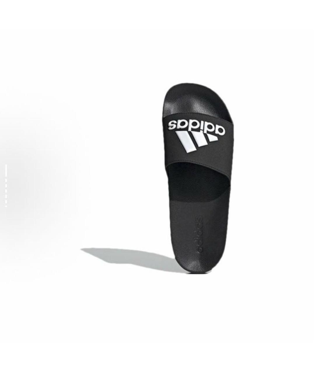 ADIDAS Черные резиновые шлепанцы, фото 5