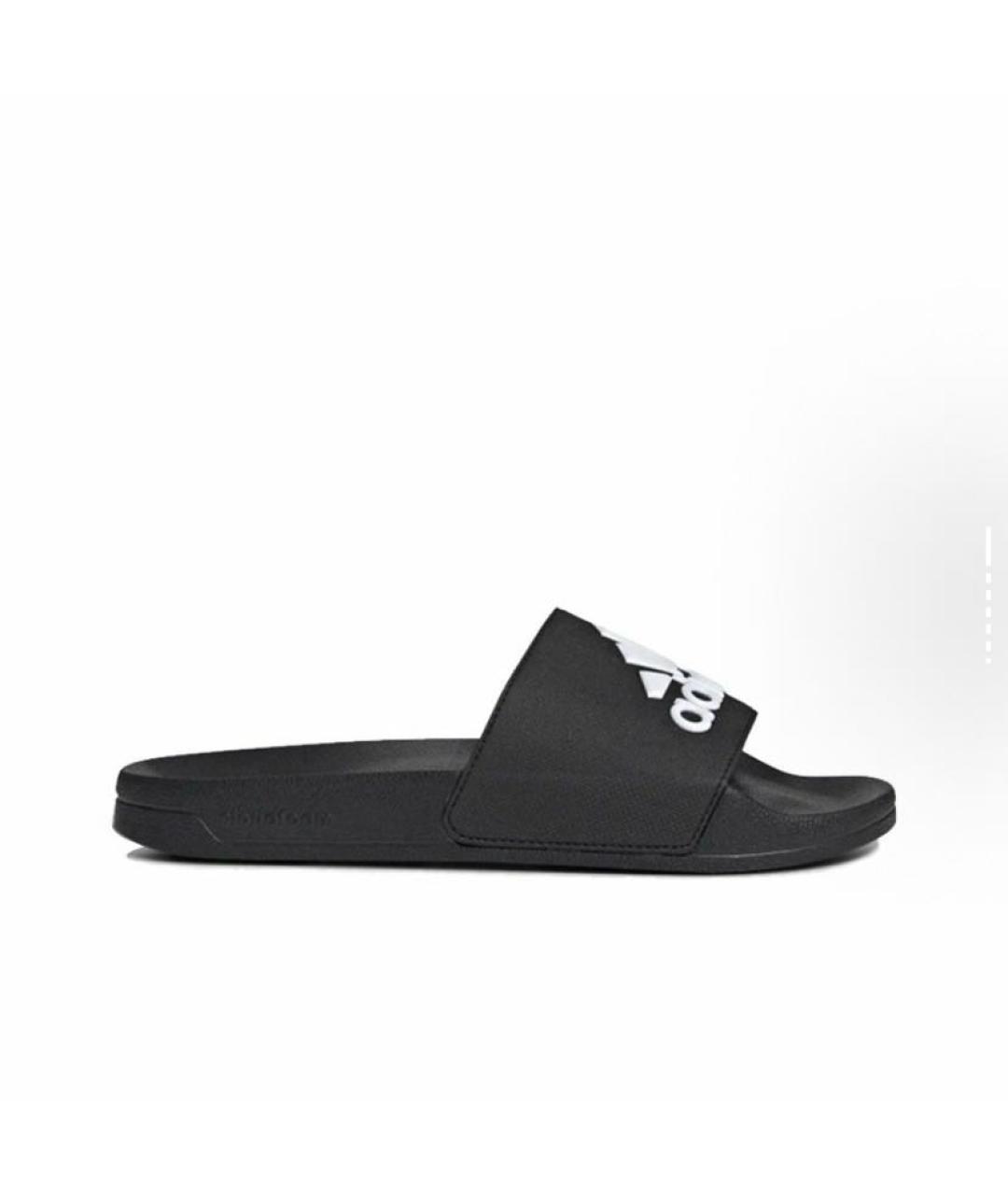 ADIDAS Черные резиновые шлепанцы, фото 7
