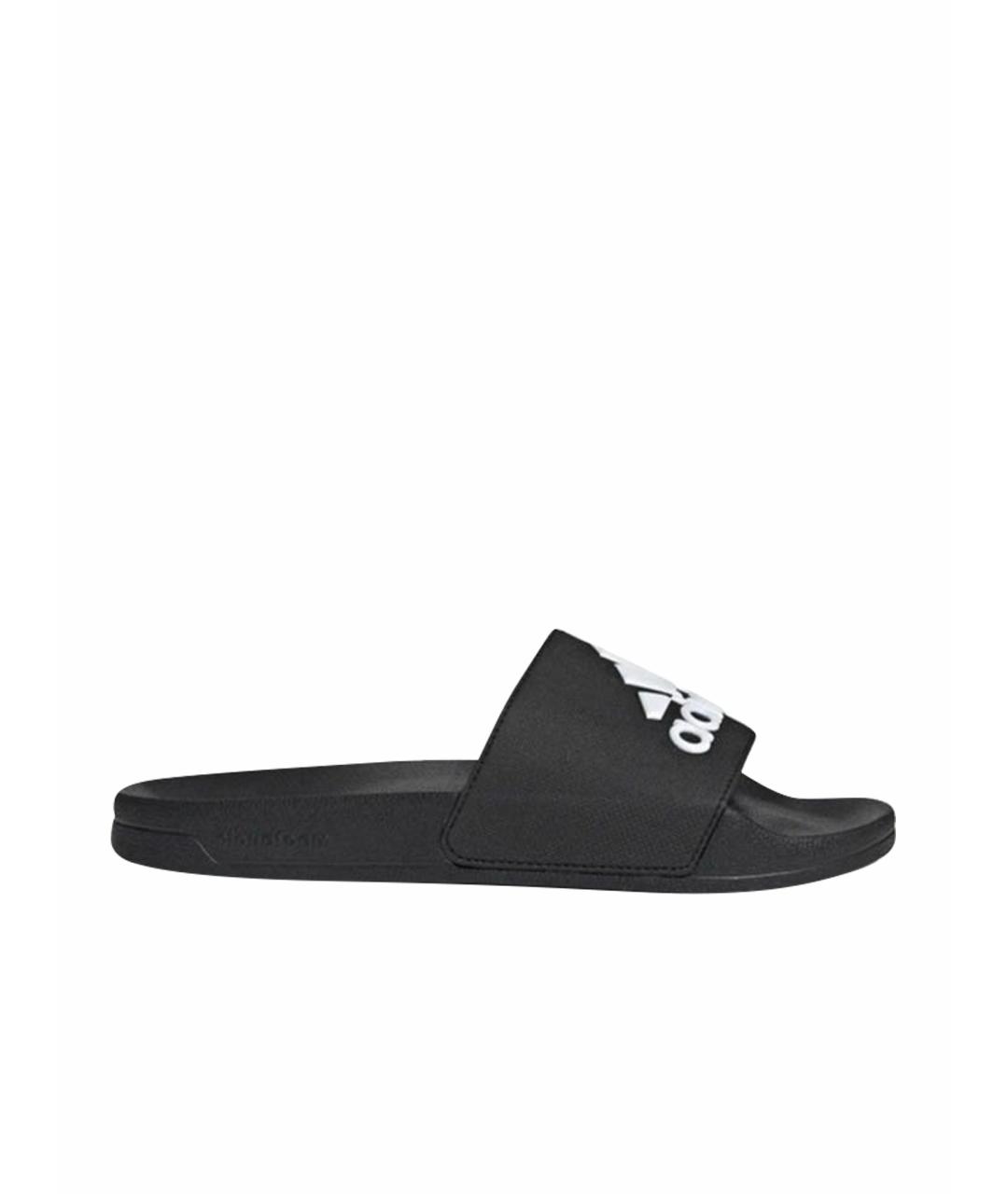 ADIDAS Черные резиновые шлепанцы, фото 1