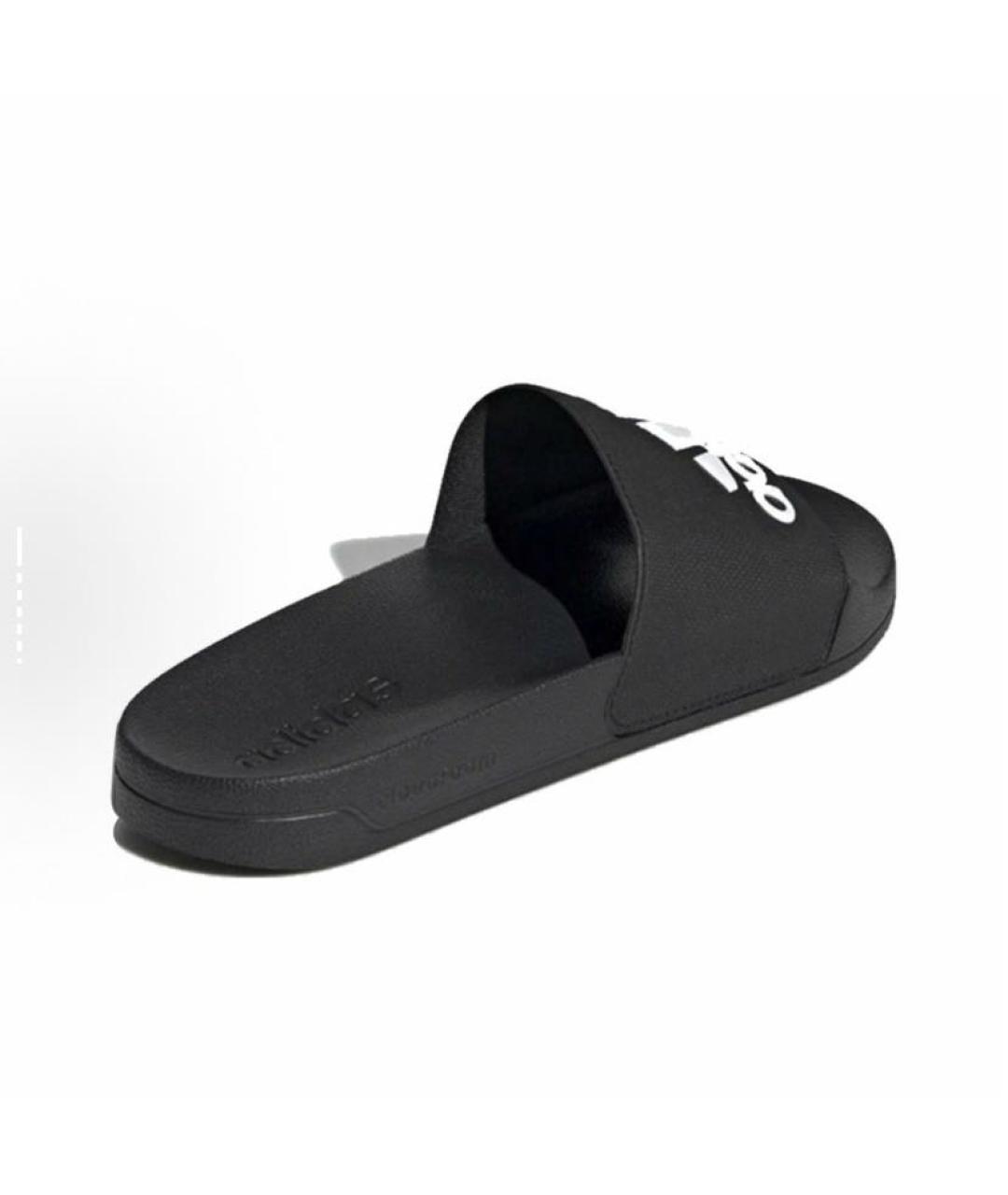 ADIDAS Черные резиновые шлепанцы, фото 4